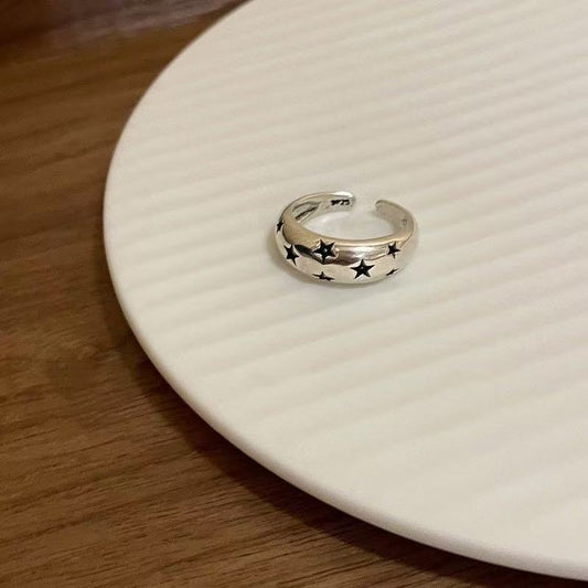 925 Stars Silver Ring